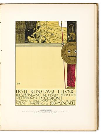 OTTOKAR MASCHA (1852-1929). ÖSTERREICHISCHE PLAKATKUNST. Bound volume. Circa 1914. 15½x12 inches, 39½x30½ cm. J. Lowy, Vienna.